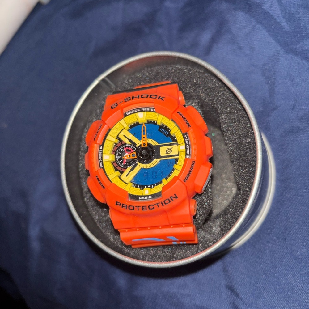 Naruto X G-Shock Collab Watch Comes with all accessories